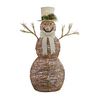 Northlight Led Rattan Snowman Christmas Yard Art