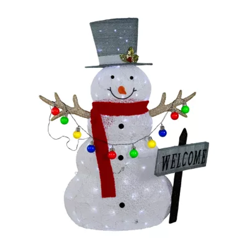 Northlight 3d Led Snowman Christmas Yard Art