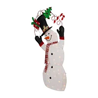 Northlight 3d Lighted Festive Snowman Christmas Yard Art