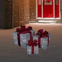 Northlight Lighted Gift Boxes Christmas Yard Art