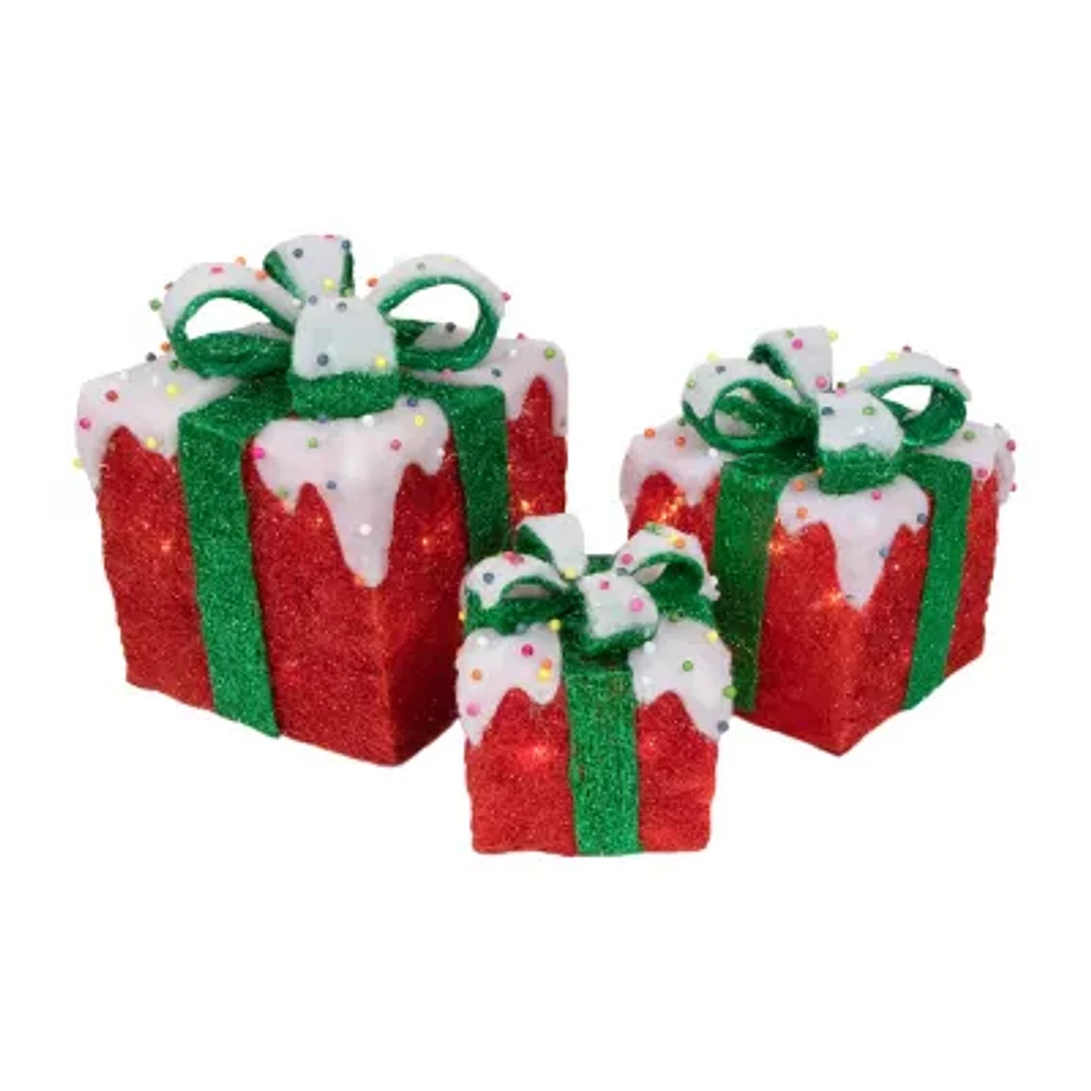 Northlight Lighted Gift Boxes Christmas Yard Art