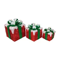 Northlight Lighted Gift Boxes Christmas Yard Art