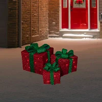 Northlight Lighted Gift Boxes Christmas Yard Art
