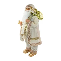 Northlight 36in Gift Bag Santa Figurine