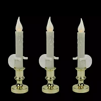 Northlight Led Flickering Window 3-pc. Flameless Candle