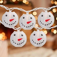 Northlight Snowman Paper Lantern String Lights