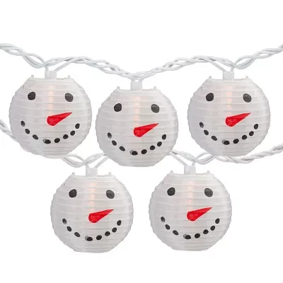 Northlight Snowman Paper Lantern String Lights