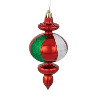 Northlight 6in Traditional Finial 8-pc Christmas Ornament