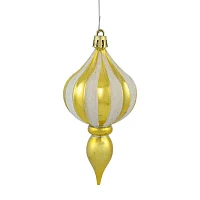 Northlight 4.75in Gold Finial 8-pc Christmas Ornament