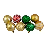 Northlight Shatterproof Finish Ball 75-pc Christmas Ornament