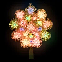 Northlight Lighted Tinsel Snowflake Christmas Tree Topper