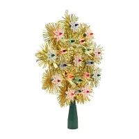 Northlight Lighted Tinsel Snowflake Christmas Tree Topper