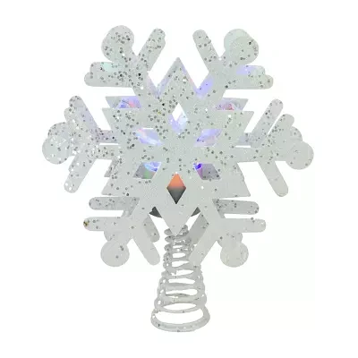 Northlight 12in Prelit Snowflake Christmas Tree Topper