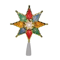 Northlight Pre-Lit Crystal 8-Point Star Christmas Tree Topper