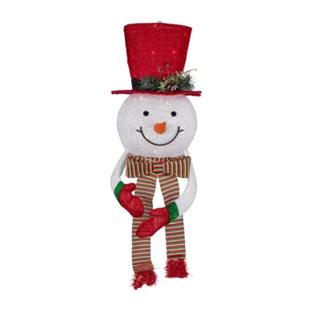 Northlight Prelit Snowman With Hat Christmas Tree Topper