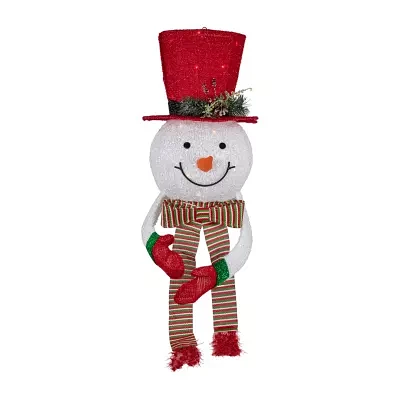 Northlight Prelit Snowman With Hat Christmas Tree Topper