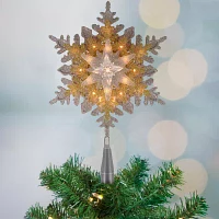 Northlight Lighted Snowflake Christmas Tree Topper