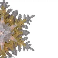 Northlight Lighted Snowflake Christmas Tree Topper