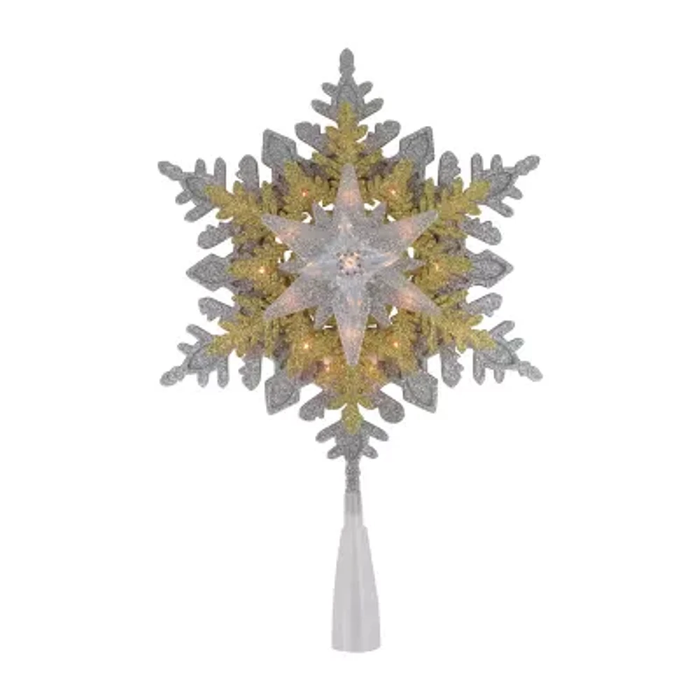 Northlight Lighted Snowflake Christmas Tree Topper