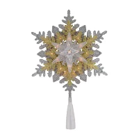 Northlight Lighted Snowflake Christmas Tree Topper