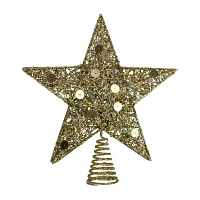 Northlight Pre-Lit Glittered Star Christmas Tree Topper