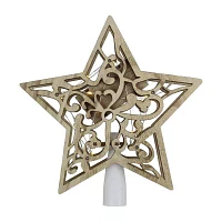 Northlight Lighted Star With Cut-Out Christmas Tree Topper