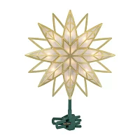 Northlight Prelit Frosted Star Christmas Tree Topper