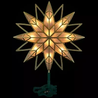 Northlight Prelit Frosted Star Christmas Tree Topper