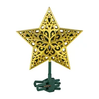 Northlight 9.5in Led Gold Star Christmas Tree Topper