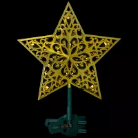 Northlight 9.5in Led Gold Star Christmas Tree Topper