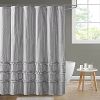 Martha Stewart Ticking Stripe Shower Curtain