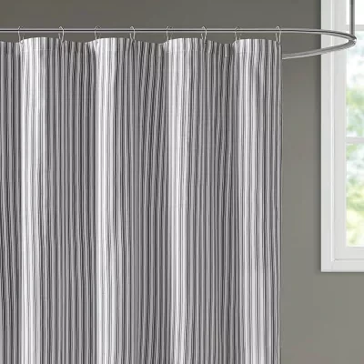 Martha Stewart Ticking Stripe Shower Curtain