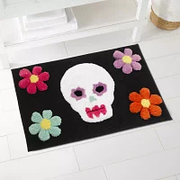 Avanti Sugar Skull Bath Rug