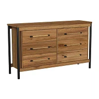 Norcross 6 Drawer Dresser in Hickory