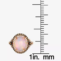 Le Vian® Grand Sample Sale™ Ring featuring 1/3 CT. Neopolitan Opal™ 1/3 CT. Chocolate Diamonds® 3/8 CT. Nude Diamonds™ set in 14K Strawberry Gold