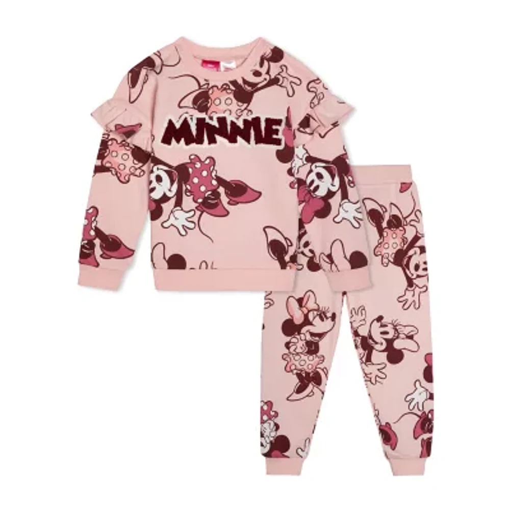 Baby Girls 2-pc. Minnie Mouse Pant Set