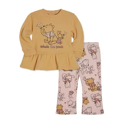 Disney Baby Girls 2-pc. Winnie The Pooh Pant Set