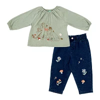 Disney Baby Girls 2-pc. Winnie The Pooh Pant Set