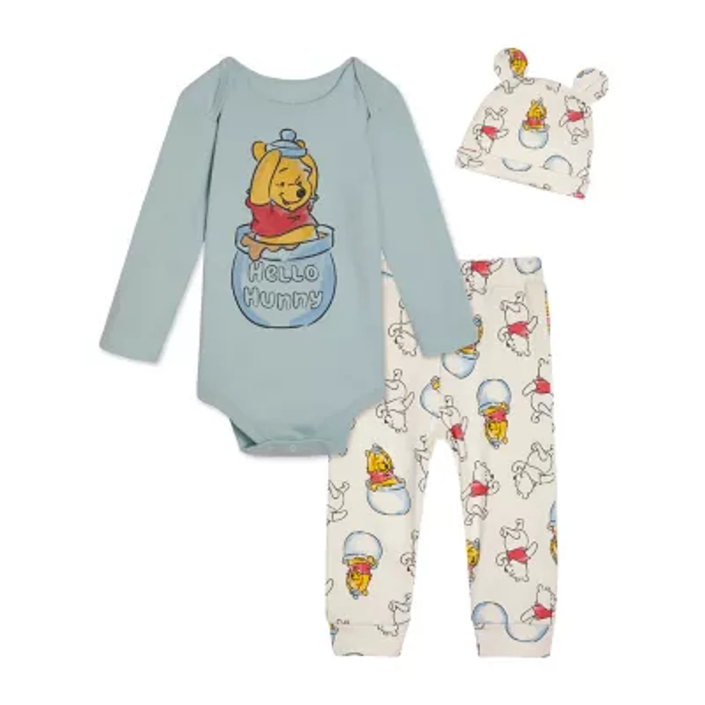 Disney Baby Boys 3-pc. Winnie The Pooh Pant Set