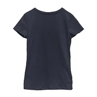 Little & Big Girls Crew Neck Short Sleeve Inside Out T-Shirt