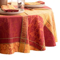 Elrene Home Fashions Maplewood Jacquard Harvest Cotton Tablecloth