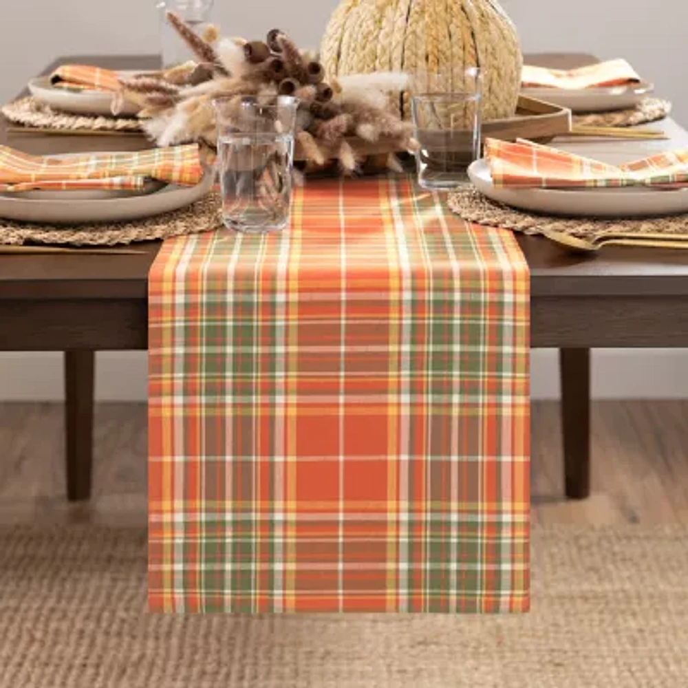 Elrene Home Fashions Hawley Plaid Harvest Cotton Table Runners