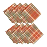 Elrene Home Fashions Hawley Plaid Harvest 8-pc. Napkins