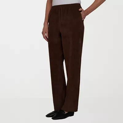 Alfred Dunner Classics Womens Straight Corduroy Pant