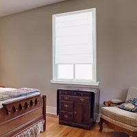 Cotton Classic Cordless Light-Filtering Roman Shades