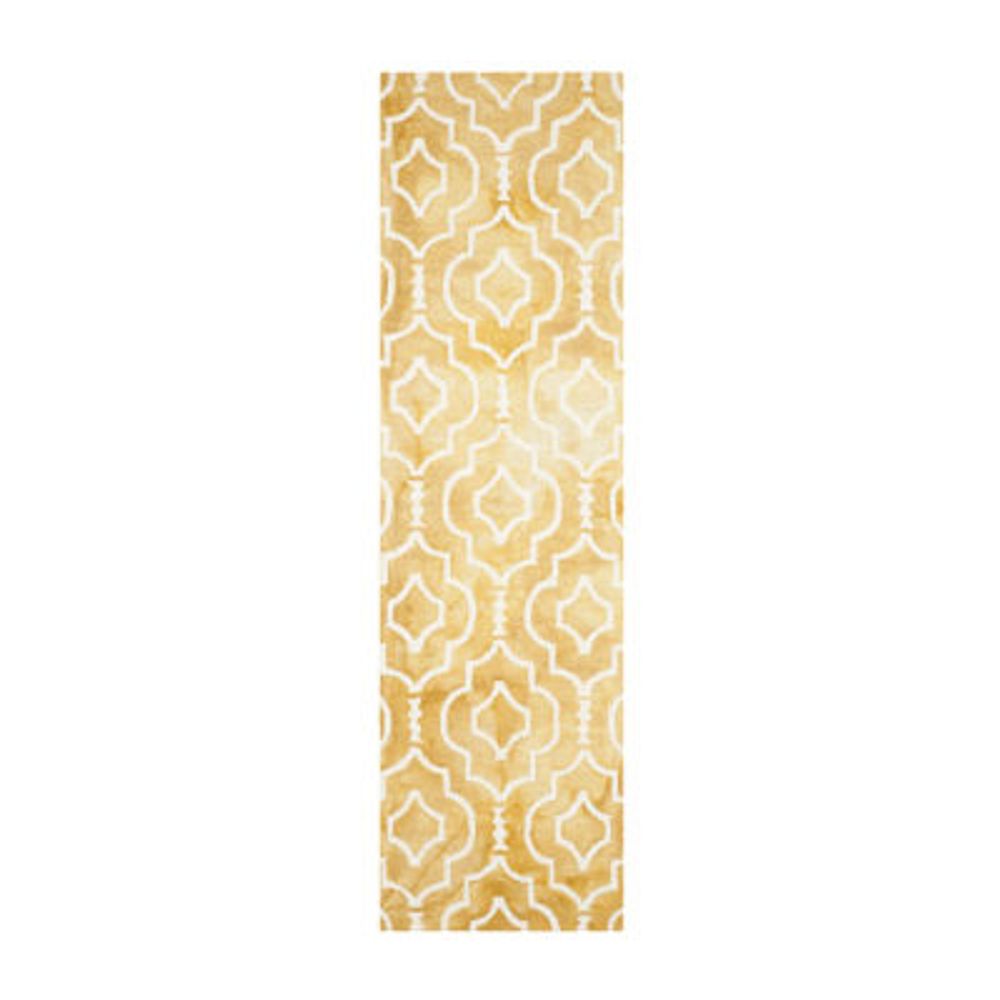 Safavieh Dip Dye Collection Devnet Geometric Runner Rug