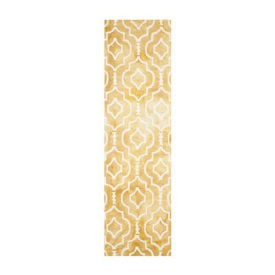 Safavieh Dip Dye Collection Devnet Geometric Runner Rug