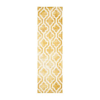 Safavieh Dip Dye Collection Elfrida Geometric Runner Rug