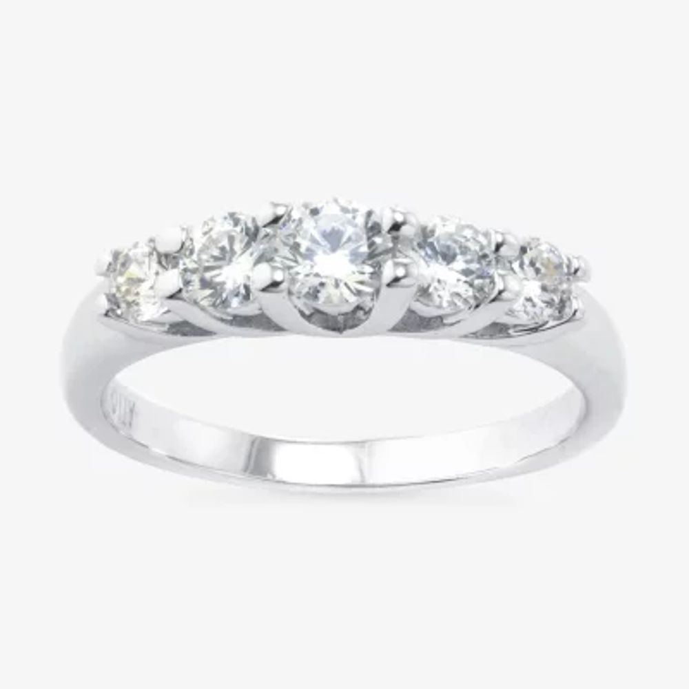 Sparkle Allure Cubic Zirconia Pure Silver Over Brass Band