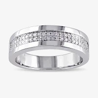 Mens 1/10 CT.T.W. Natural Diamond Wedding Band